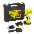 Furadeira e Parafusadeira Stanley de Impacto com 2 Baterias e Maleta 12V 3/8" SCH12S2K